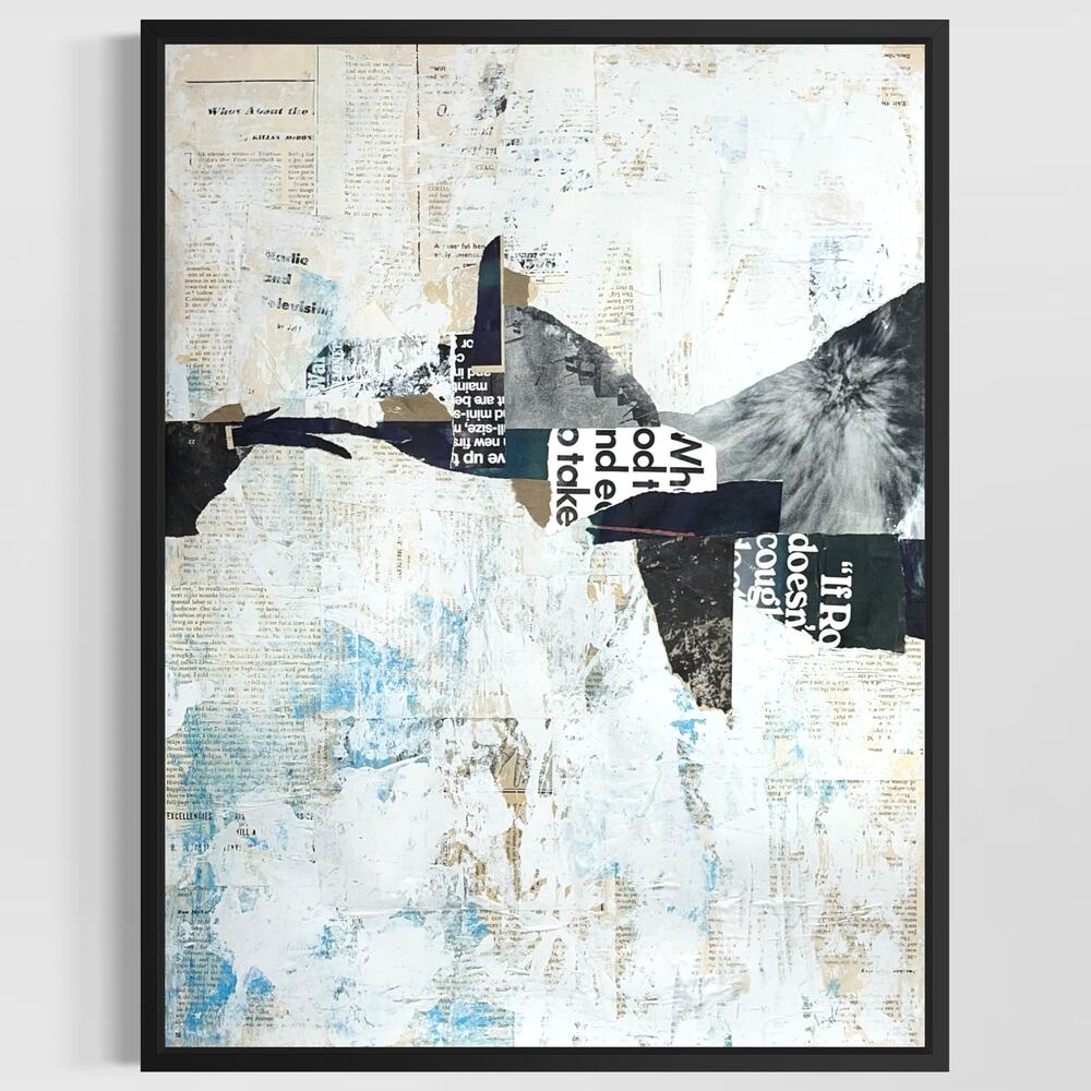 Original Mixed Media Abstract Modern Art Painting 18x24 "Juramentum" Signed